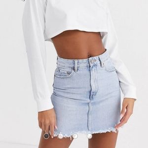 ASOS denim high waist skirt